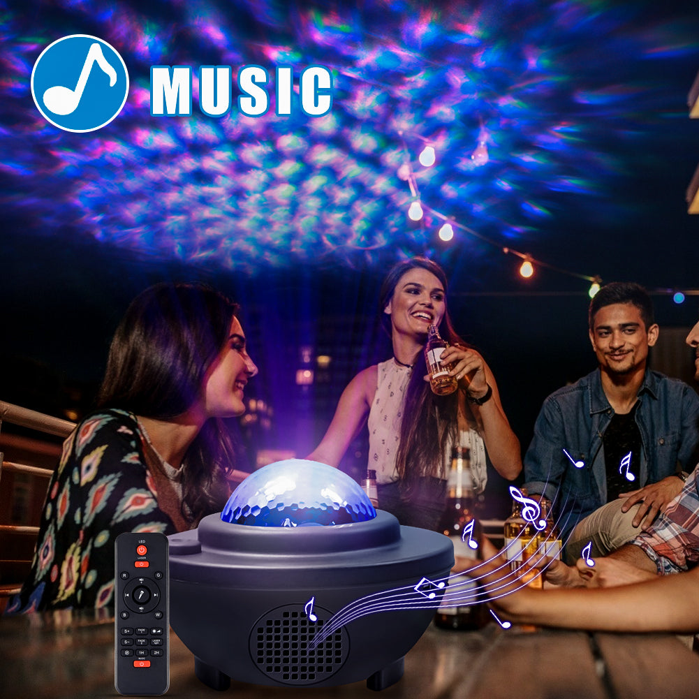 LED Bluetooth Speaker Night Light Galaxy Starry Night Lamp