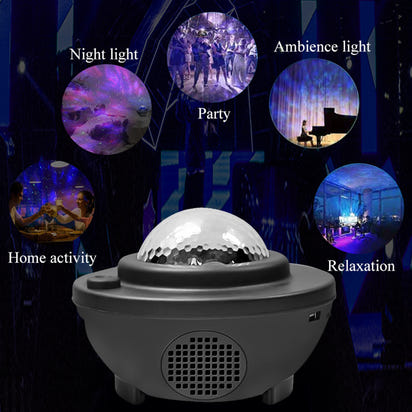 LED Bluetooth Speaker Night Light Galaxy Starry Night Lamp