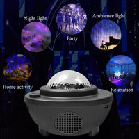 LED Bluetooth Speaker Night Light Galaxy Starry Night Lamp